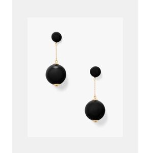 Kate Spade Black and Gold Sphere Earrings